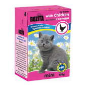 Купить онлайн BOZITA MINI KITTEN CHUNKS IN JELLY CHICKEN — Бозита для котят кусочки мяса Курицы в желе - 190гр в Зубастик-ДВ (интернет-магазин зоотоваров) с доставкой по Хабаровску и по всей России.