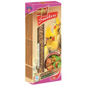 Купить онлайн Vitapol Smakers Лакомые палочки для средних попугаев с орехами 90 г. в Зубастик-ДВ (интернет-магазин зоотоваров) с доставкой по Хабаровску и по всей России.