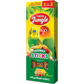 Купить онлайн Happy Jungle Палочки для птиц с разными вкусами 90 гр в Зубастик-ДВ (интернет-магазин зоотоваров) с доставкой по Хабаровску и по всей России.