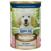 Купить онлайн Happy Dog NaturLine Кусочки с ягненком, печенью и сердцем для щенков 410 гр в Зубастик-ДВ (интернет-магазин зоотоваров) с доставкой по Хабаровску и по всей России.