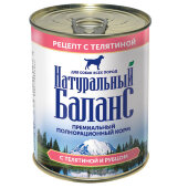Купить онлайн Натуральный баланс для собак Телятина/Рубец 340 г. в Зубастик-ДВ (интернет-магазин зоотоваров) с доставкой по Хабаровску и по всей России.