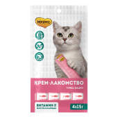 Купить онлайн Мнямс Крем-лакомство для кошек с тунцом Кацуо 15 г х 4 шт. в Зубастик-ДВ (интернет-магазин зоотоваров) с доставкой по Хабаровску и по всей России.