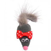 Купить онлайн Keiko Серая мышка с хвостом из меха норки в Зубастик-ДВ (интернет-магазин зоотоваров) с доставкой по Хабаровску и по всей России.