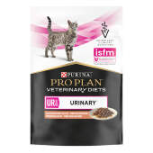 Купить онлайн Pro Plan Veterinary Diets UR Urinary Кусочки с лососем для кошек 85 гр в Зубастик-ДВ (интернет-магазин зоотоваров) с доставкой по Хабаровску и по всей России.