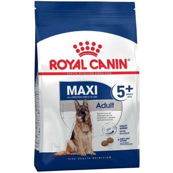 Заказать онлайн ROYAL CANIN MAXI ADULT 5+ для пожилых собак крупных пород старше 5 лет в интернет-магазине зоотоваров Зубастик-ДВ в Хабаровске и по всей России.