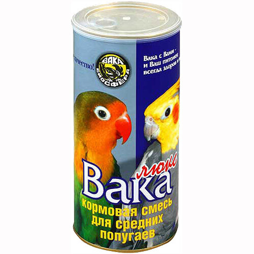 Заказать онлайн Вака Люкс Корм для средних попугаев 900 г. в интернет-магазине зоотоваров Зубастик-ДВ в Хабаровске и по всей России.