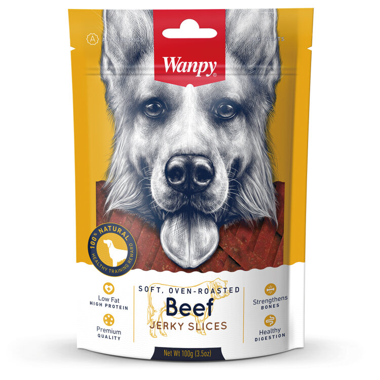 Заказать онлайн Wanpy Dog соломка из вяленой говядины 100 г в интернет-магазине зоотоваров Зубастик-ДВ в Хабаровске и по всей России.