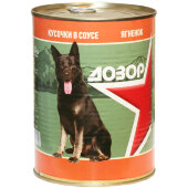 Купить онлайн Дозор консервы для собак Ягненок 970 г. в Зубастик-ДВ (интернет-магазин зоотоваров) с доставкой по Хабаровску и по всей России.