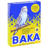 Купить онлайн Вака + Корм для мелких и средних попугаев 500 г. в Зубастик-ДВ (интернет-магазин зоотоваров) с доставкой по Хабаровску и по всей России.