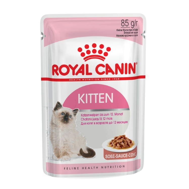 Заказать онлайн  ROYAL CANIN KITTEN - Роял Канин для котят в соусе - 85гр в интернет-магазине зоотоваров Зубастик-ДВ в Хабаровске и по всей России.
