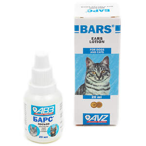 Заказать онлайн БАРС Лосьон для очистки ушей для кошек и собак 20мл в интернет-магазине зоотоваров Зубастик-ДВ в Хабаровске и по всей России.