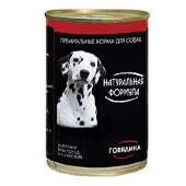 Купить онлайн НАТУРАЛЬНАЯ ФОРМУЛА влажный корм Говядина для собак - 410гр в Зубастик-ДВ (интернет-магазин зоотоваров) с доставкой по Хабаровску и по всей России.