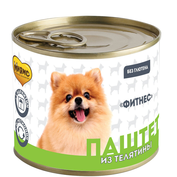 Заказать онлайн Мнямс паштет для собак всех пород из телятины "Фитнес" 200гр в интернет-магазине зоотоваров Зубастик-ДВ в Хабаровске и по всей России.