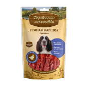 Купить онлайн ДЕРЕВЕНСКИЕ ЛАКОМСТВА для собак Утиная нарезка сушеная - 90гр в Зубастик-ДВ (интернет-магазин зоотоваров) с доставкой по Хабаровску и по всей России.