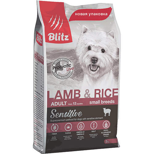 Заказать онлайн BLITZ  ADULT SMALL BREEDS  LAMB & RICE Блитц для взрослых мелких пород с ягненком и рисом в интернет-магазине зоотоваров Зубастик-ДВ в Хабаровске и по всей России.