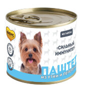 Купить онлайн Мнямс паштет из утки и перепела для собак всех пород «Сильный иммунитет» 200гр в Зубастик-ДВ (интернет-магазин зоотоваров) с доставкой по Хабаровску и по всей России.