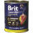 Brit Premium by Nature Кусочки с говядиной и пшеном для собак 850 гр
