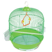 Купить онлайн Клетка для птиц круглая 33,5 х 44,5 см в Зубастик-ДВ (интернет-магазин зоотоваров) с доставкой по Хабаровску и по всей России.