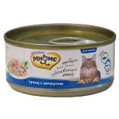 Купить онлайн Мнямс Тунец с анчоусами в нежном желе для взрослых кошек - 70гр в Зубастик-ДВ (интернет-магазин зоотоваров) с доставкой по Хабаровску и по всей России.