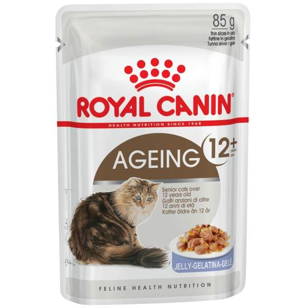 Заказать онлайн  ROYAL CANIN AGEING 12+ - Роял Канин для пожилых кошек старше 12 лет в желе - 85гр в интернет-магазине зоотоваров Зубастик-ДВ в Хабаровске и по всей России.