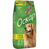 Купить онлайн Оскар Корм с ягнёнком и рисом для взрослых собак средних пород 12 кг в Зубастик-ДВ (интернет-магазин зоотоваров) с доставкой по Хабаровску и по всей России.