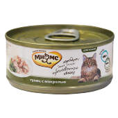 Купить онлайн Мнямс Тунец с макрелью в нежном желе для взрослых кошек - 70гр в Зубастик-ДВ (интернет-магазин зоотоваров) с доставкой по Хабаровску и по всей России.