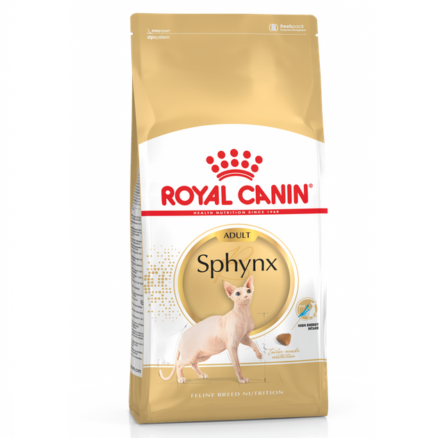 Заказать онлайн ROYAL CANIN SPHYNX - Роял Канин для взрослых кошек породы Сфинкс в интернет-магазине зоотоваров Зубастик-ДВ в Хабаровске и по всей России.