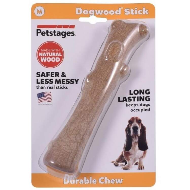 Заказать онлайн Petstages игрушка для собак Dogwood палочка деревянная 18 см средняя в интернет-магазине зоотоваров Зубастик-ДВ в Хабаровске и по всей России.