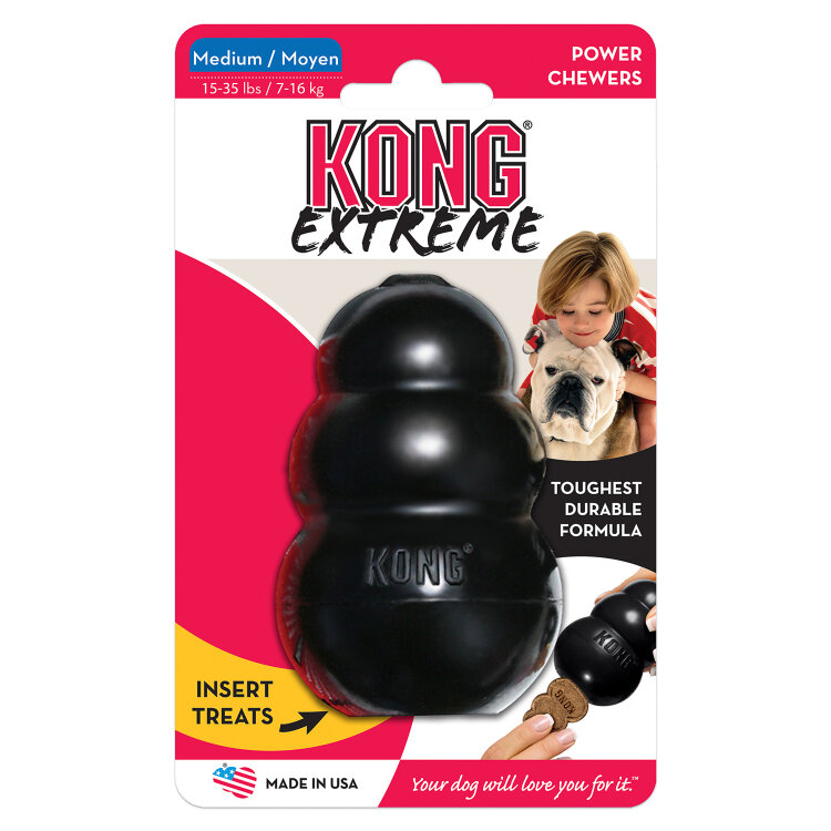 Заказать онлайн KONG Extreme игрушка для собак "КОНГ" M очень прочная средняя 8х6 см в интернет-магазине зоотоваров Зубастик-ДВ в Хабаровске и по всей России.