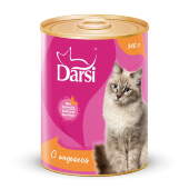 Купить онлайн DARSI Индейка для взрослых кошек - 340гр в Зубастик-ДВ (интернет-магазин зоотоваров) с доставкой по Хабаровску и по всей России.